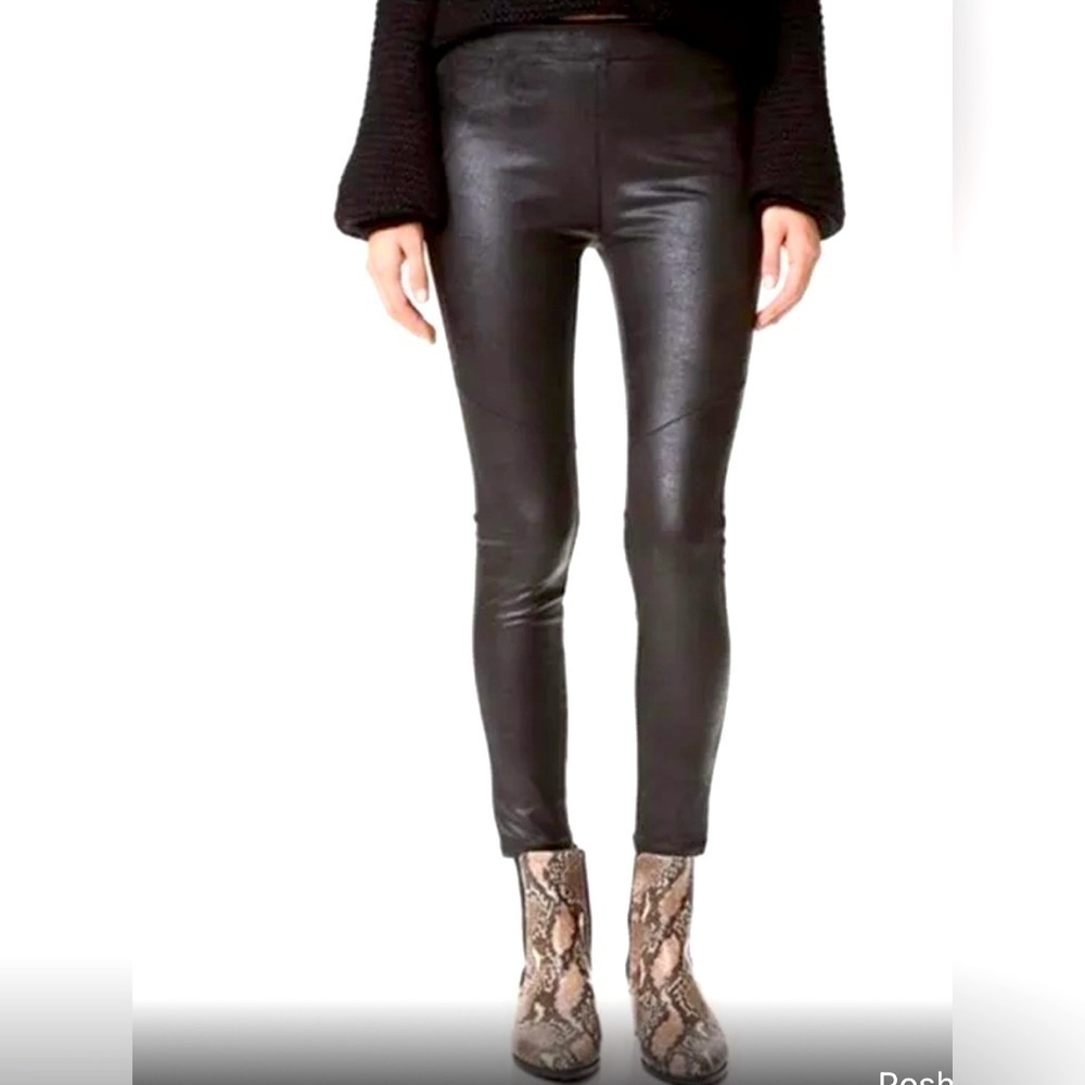 NWT Free People, Never Let Go Faux Leather Leggings 28